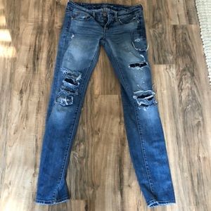 AE size 2 destroyed jeans